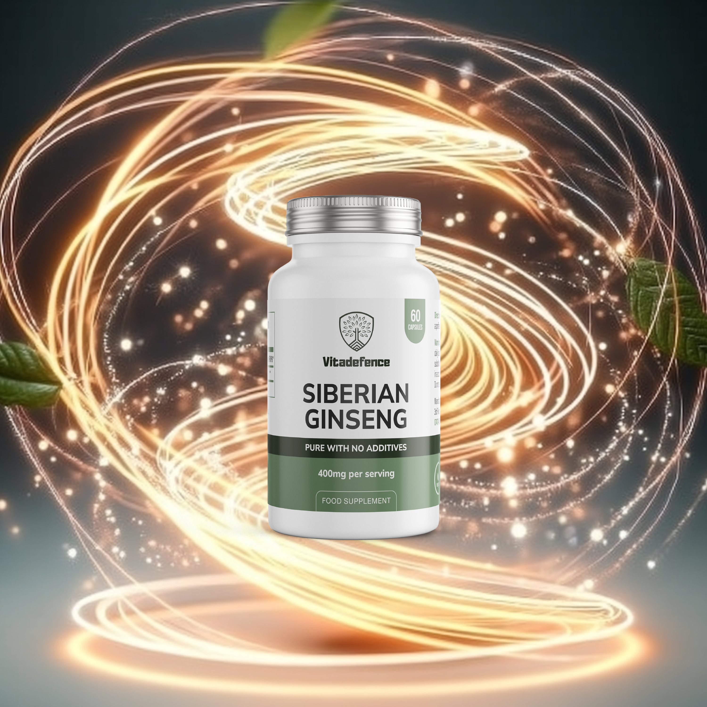 Vitadefence® Siberian Ginseng | 800 mg Vegan Capsules – 60 Count