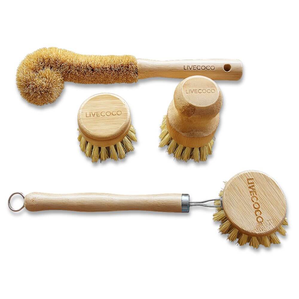 Eco Dish Cleaning Set & Replacement Brushes