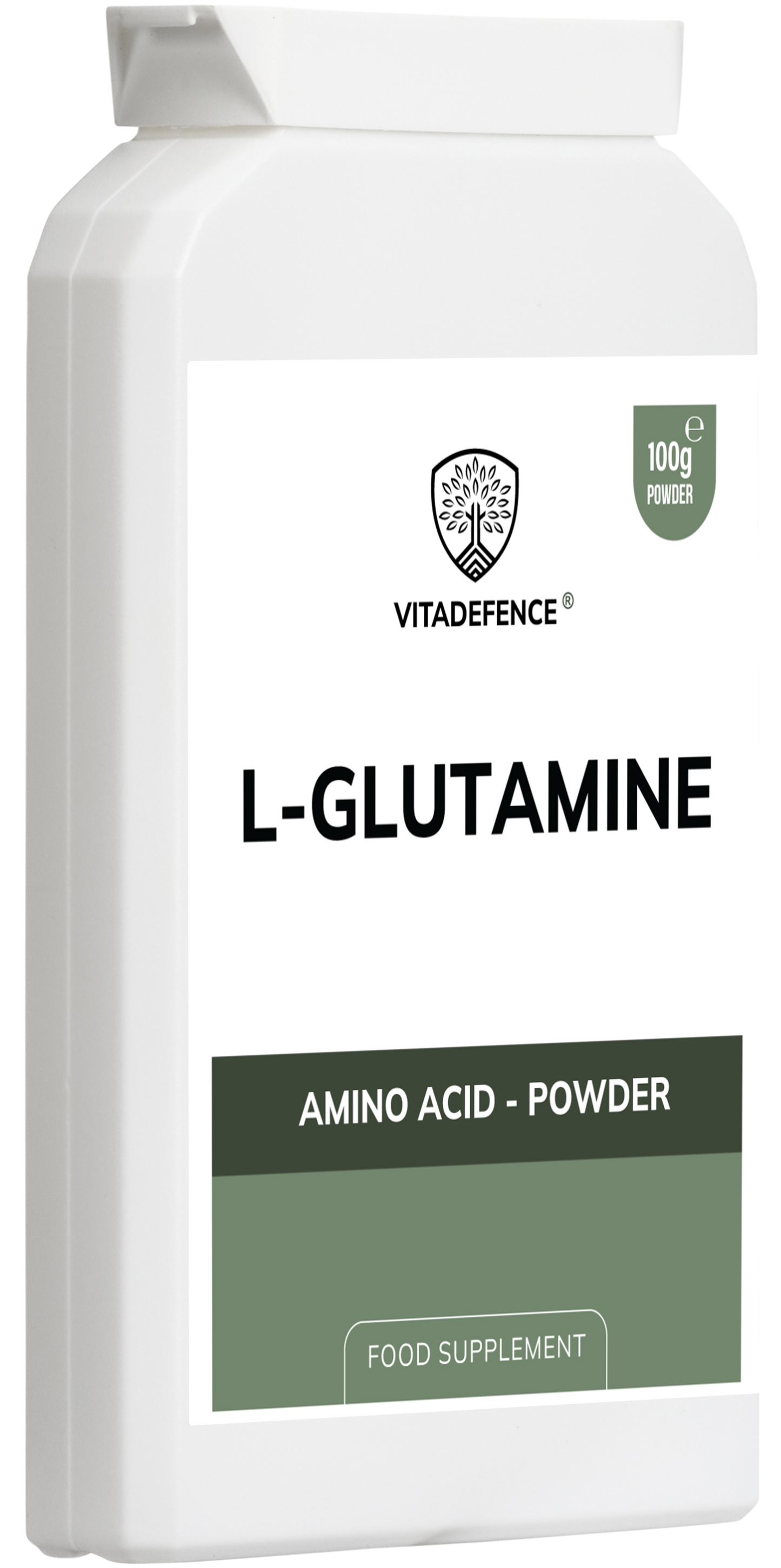 Vitadefence® L-Glutamine Powder | Pure Vegan Amino Acid – 100 g