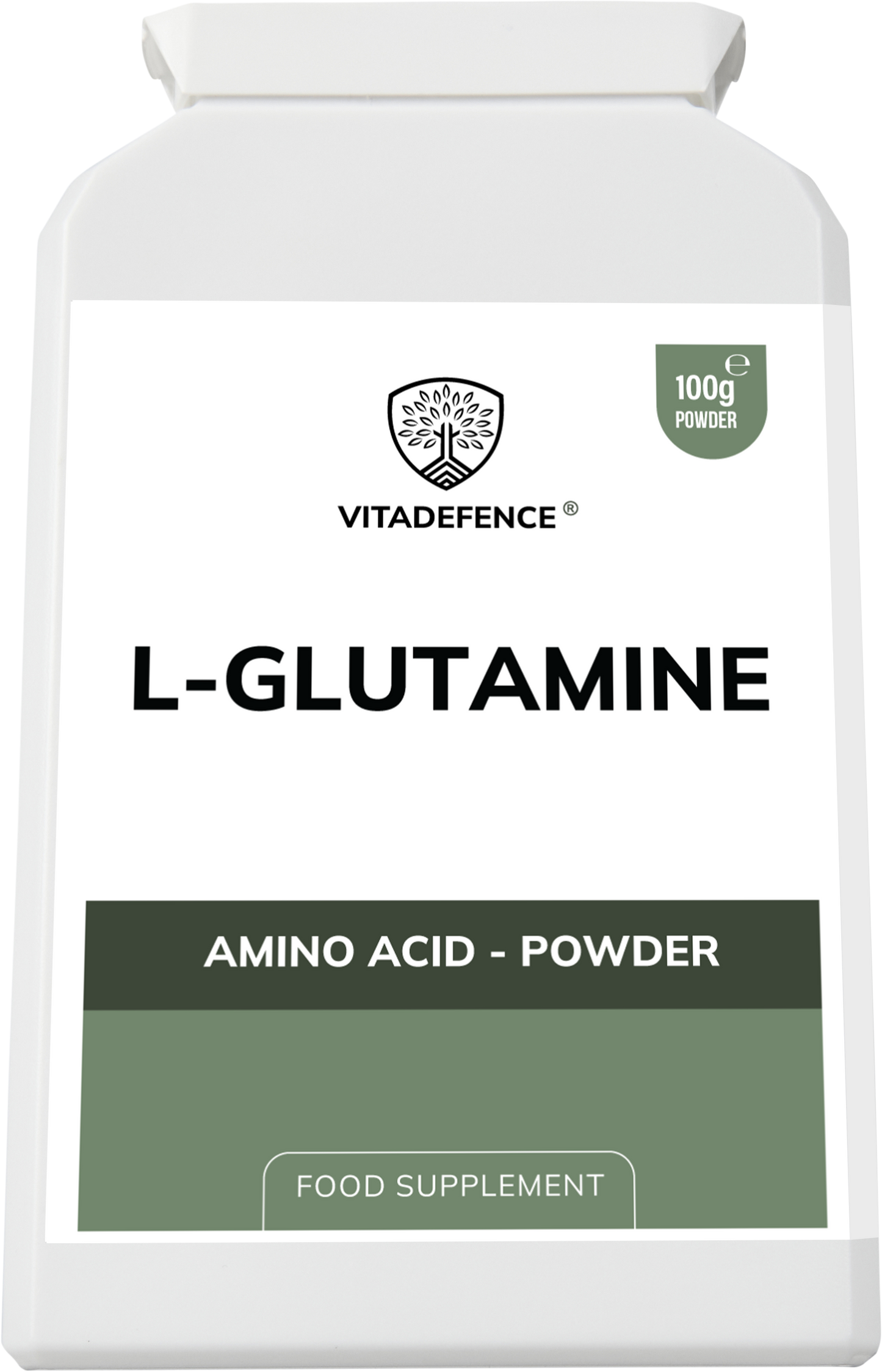 Vitadefence® L-Glutamine Powder | Pure Vegan Amino Acid – 100 g