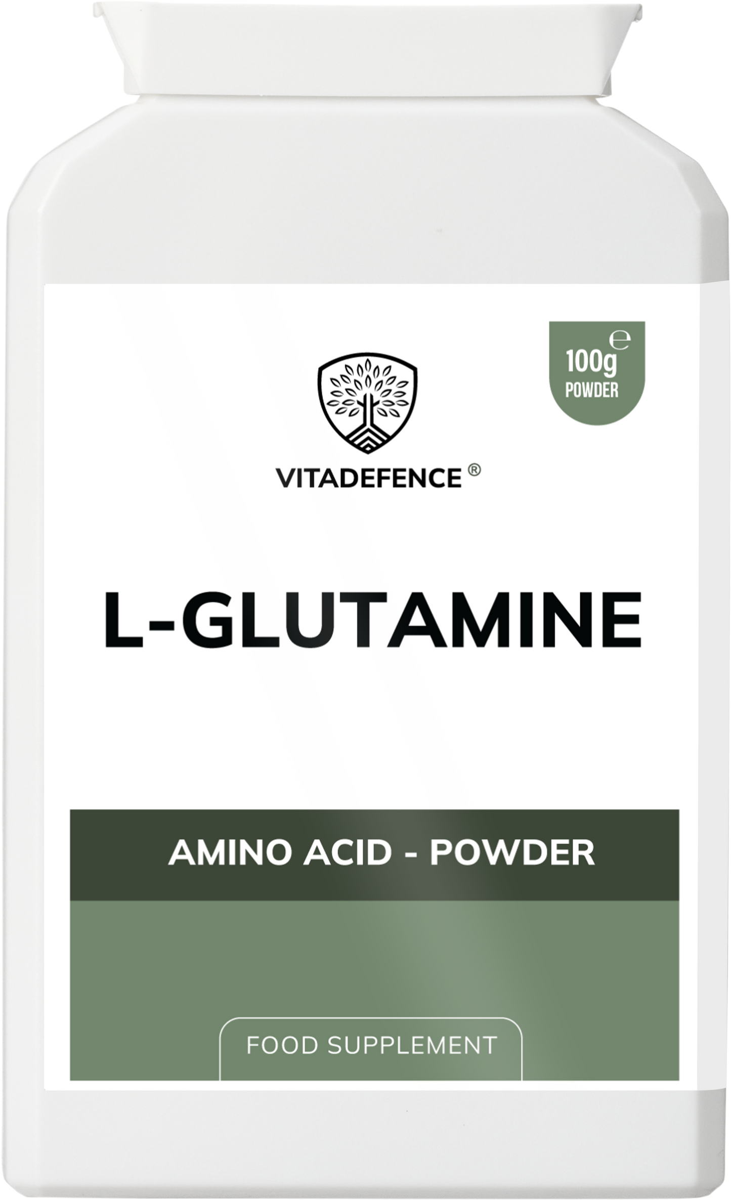 Vitadefence® L-Glutamine Powder | Pure Vegan Amino Acid – 100 g