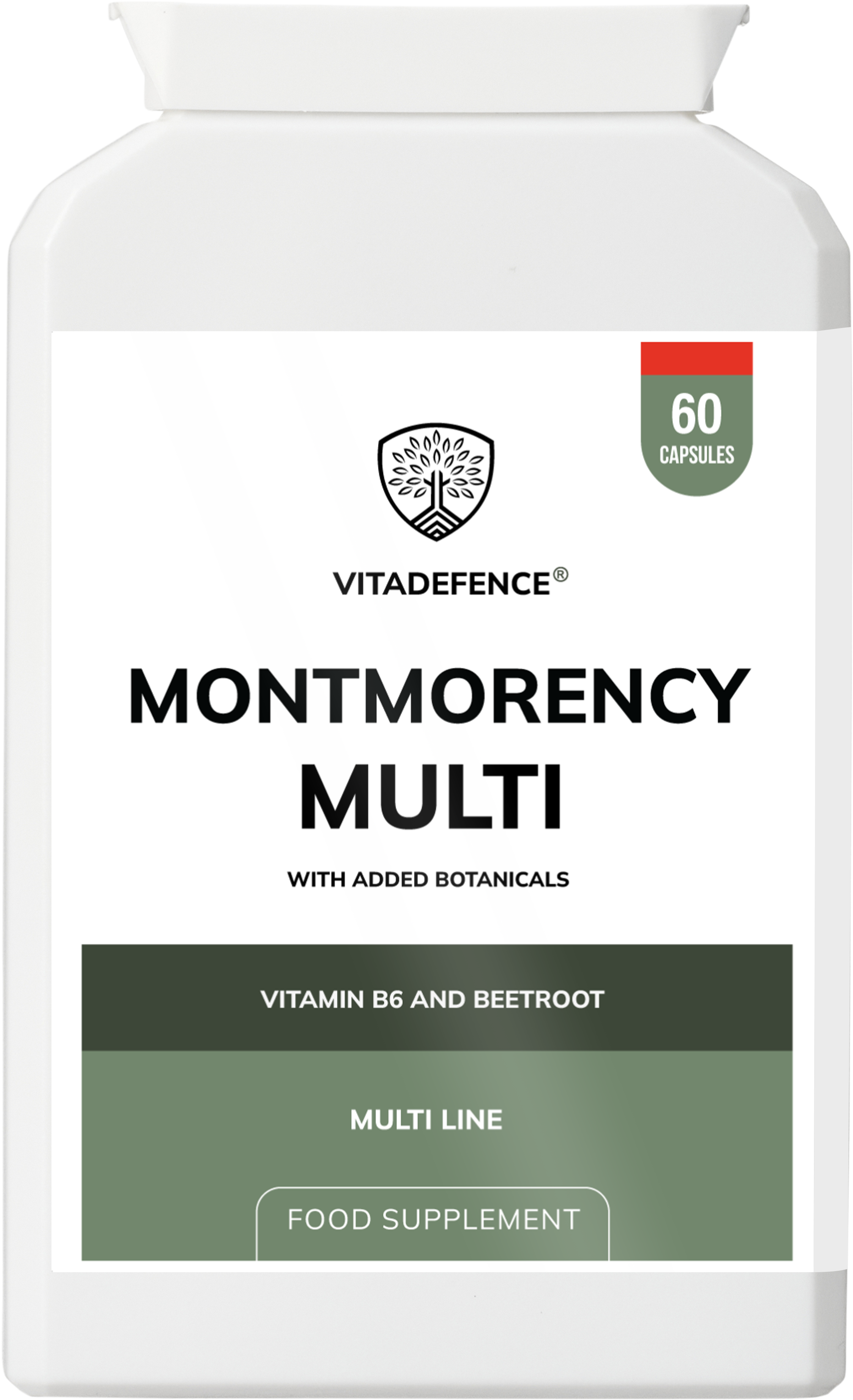 Vitadefence® Montmorency Multi | With Vitamin B6, Beetroot & Tart Cherry – 60 Capsules