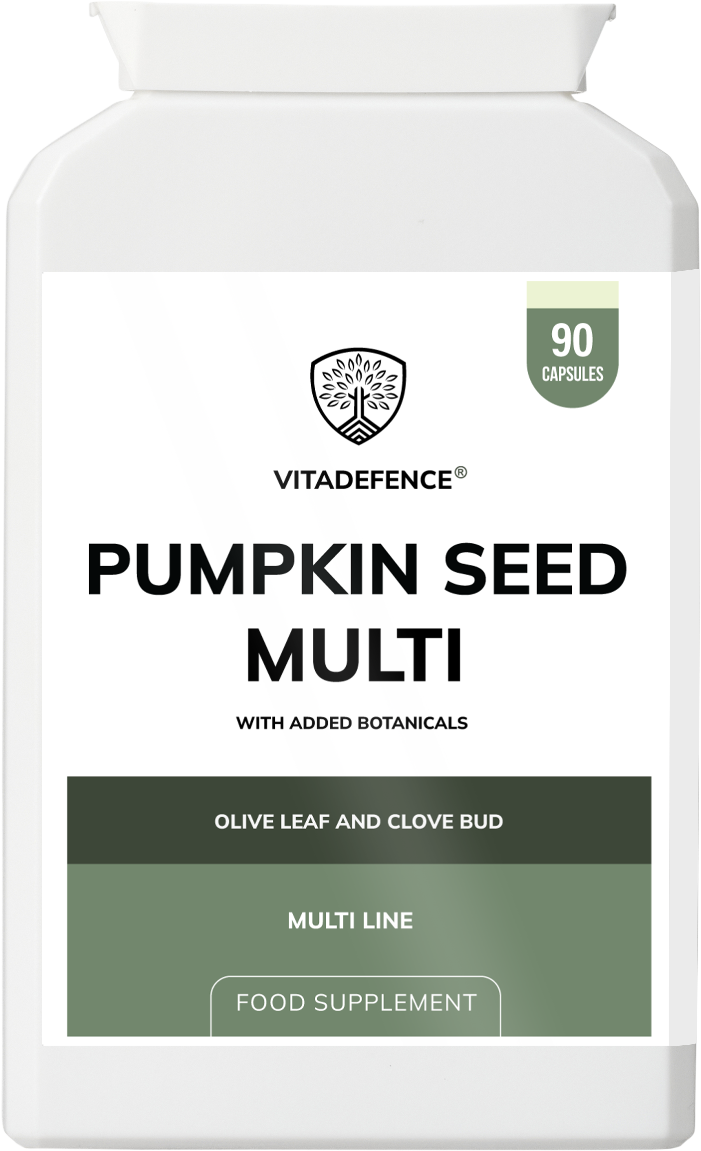 Vitadefence® Pumpkin Seed Multi | With Olive Leaf, Clove Bud & Botanicals – 90 Capsules