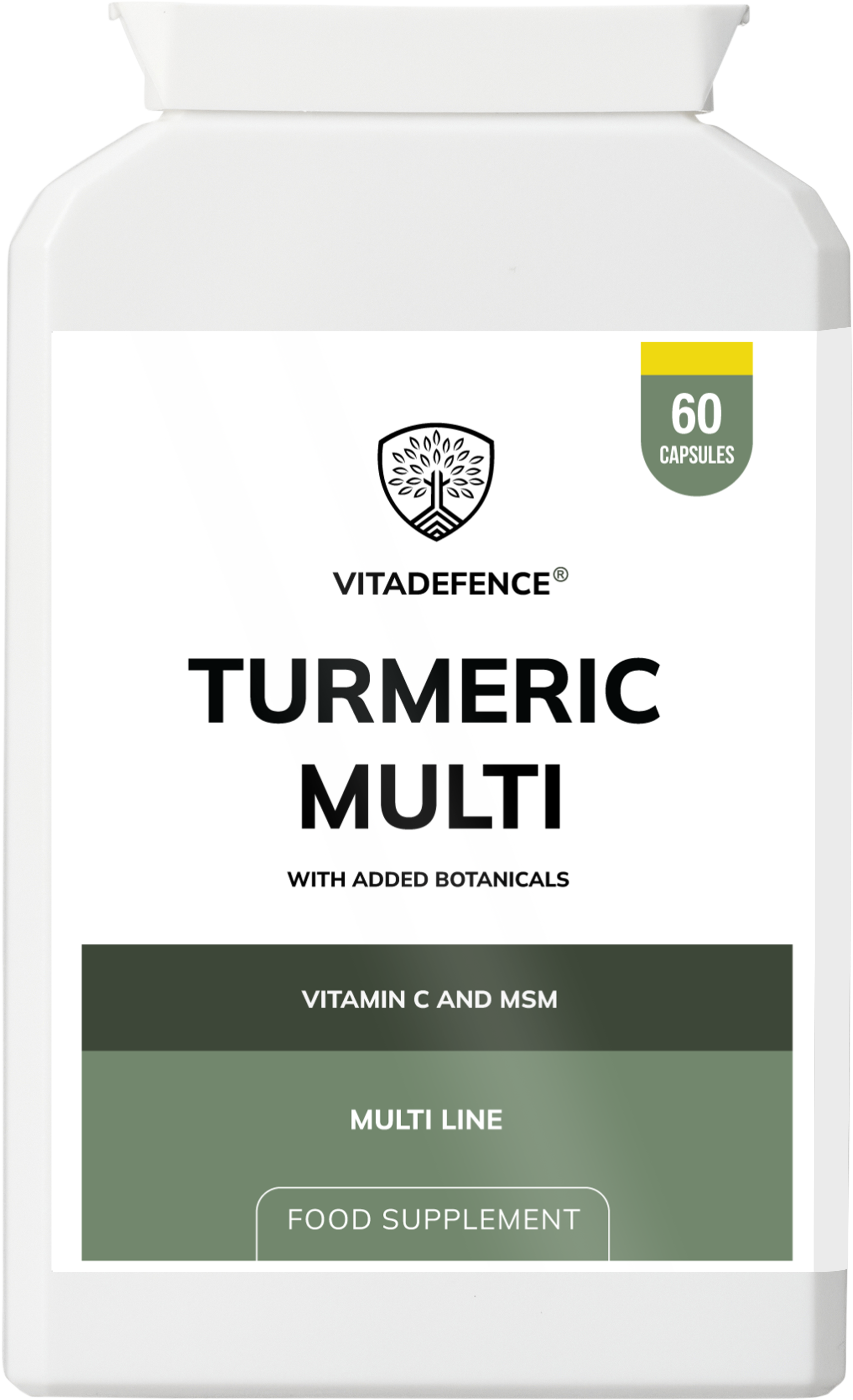 Vitadefence® Turmeric Multi | With Vitamin B6, Zinc & Botanicals – 90 Capsules