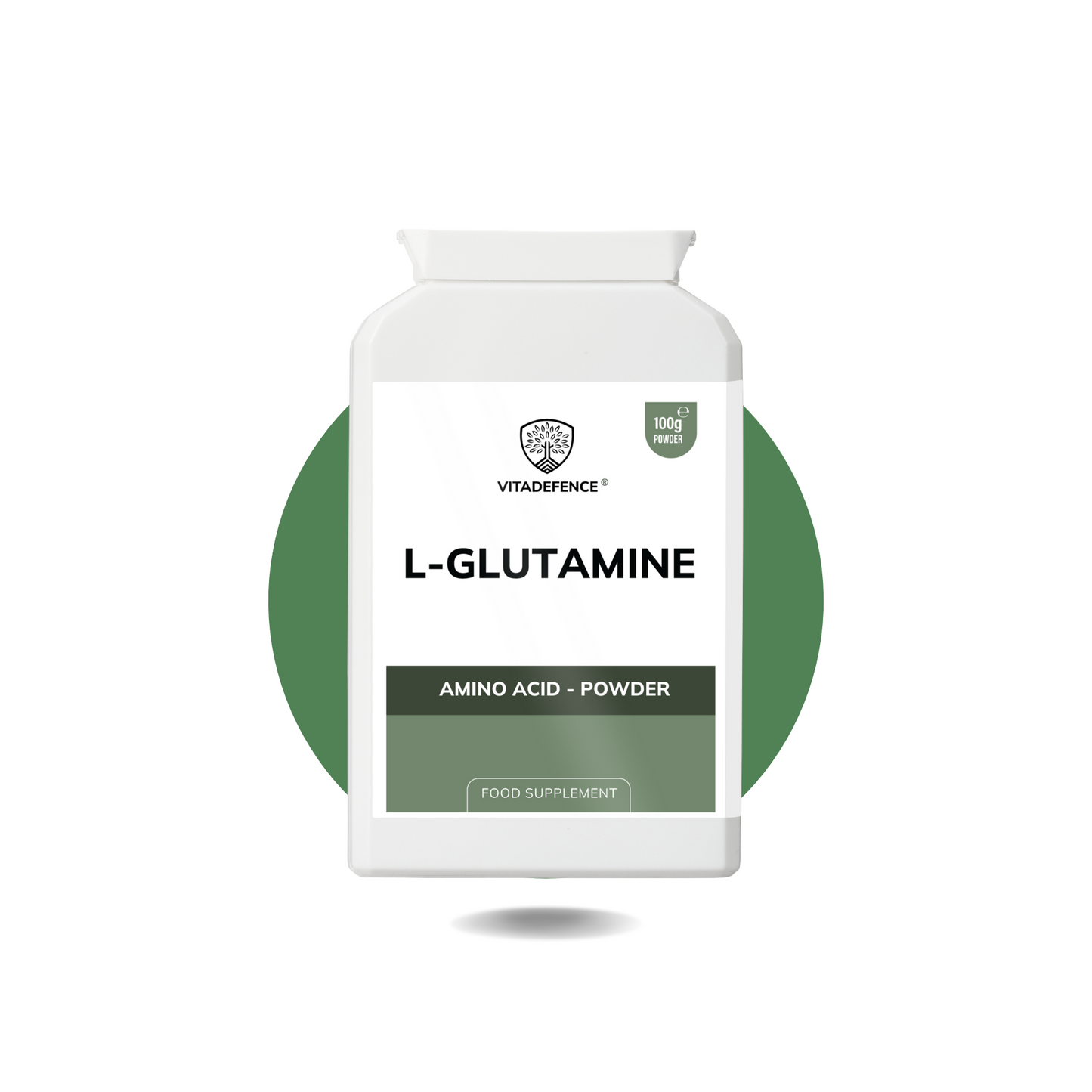 Vitadefence® L-Glutamine Powder | Pure Vegan Amino Acid – 100 g