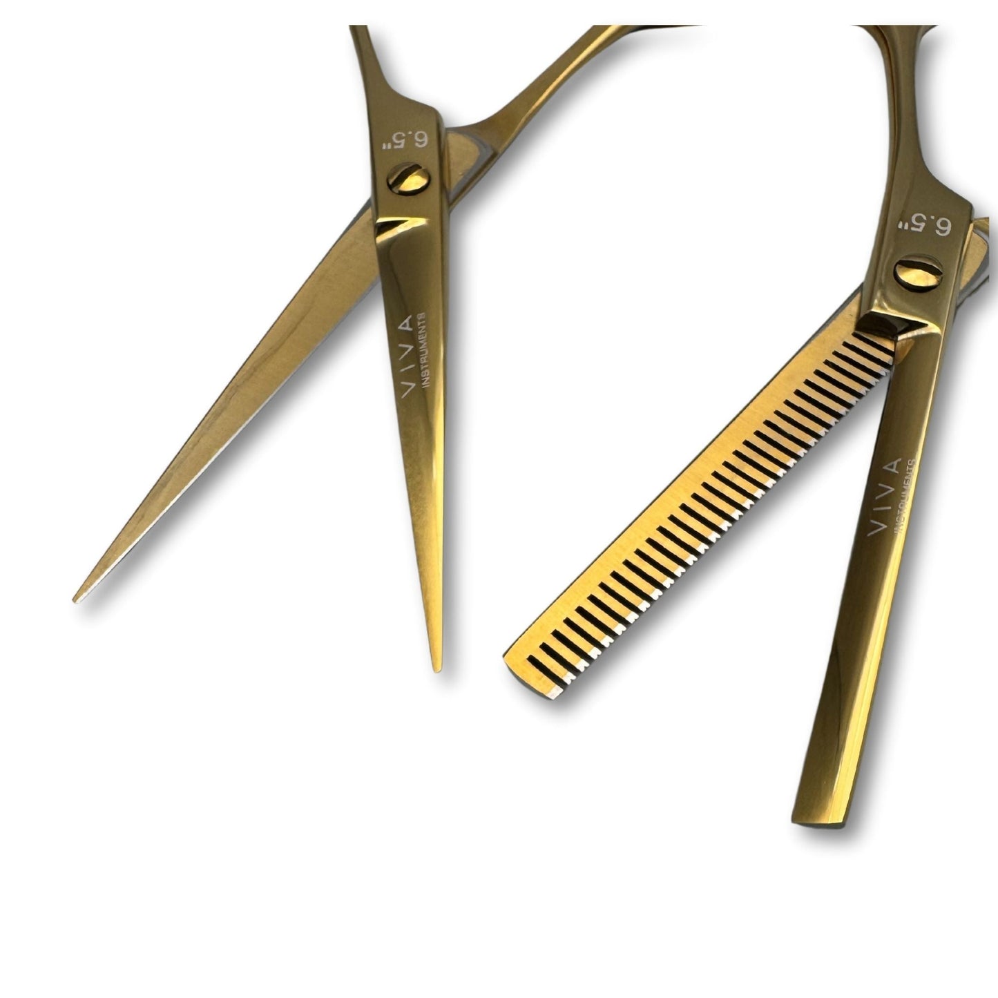 Haircut & Thinning Scissors Set - GOLD