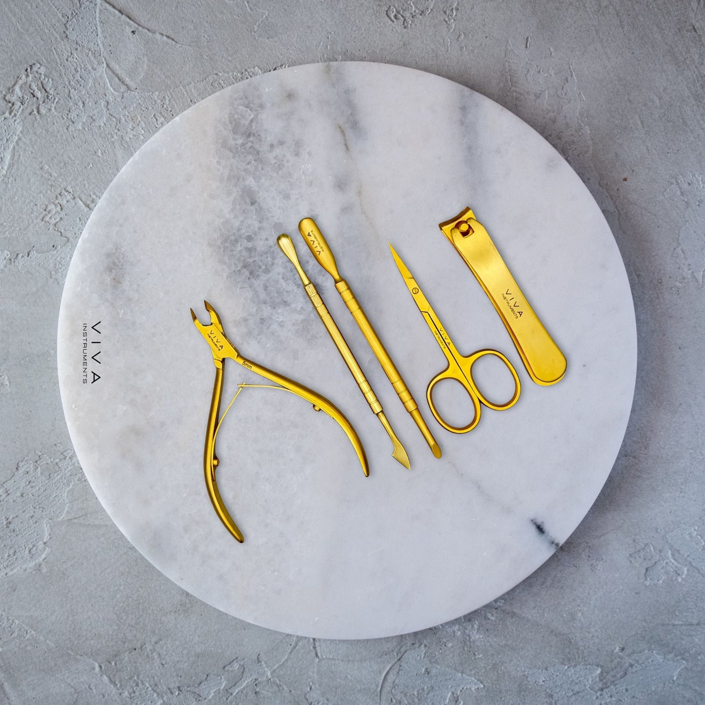 Manicure Tool Kit - 5 Pieces Gold
