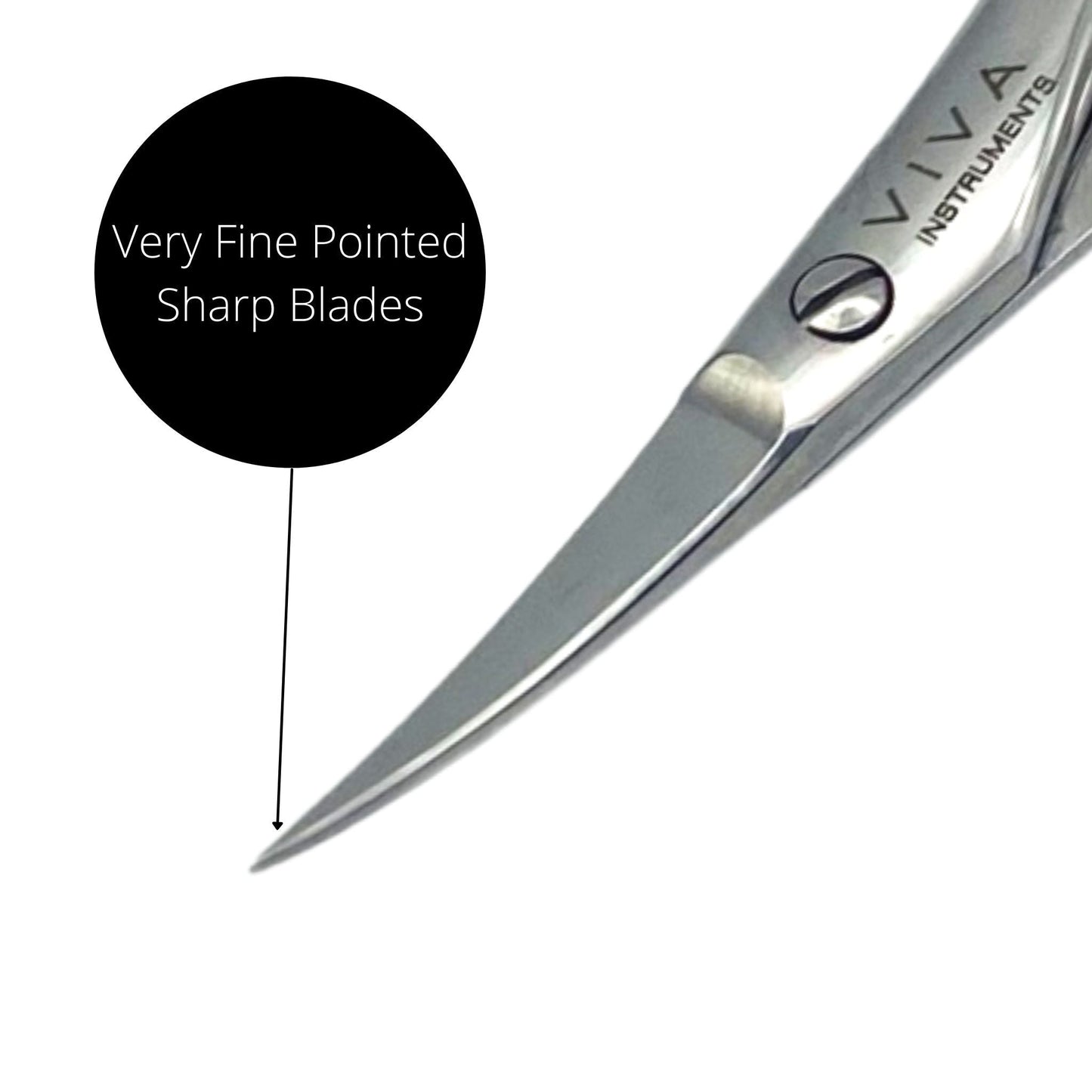 Nail Cuticle Scissor - 9cm Slightly Curved