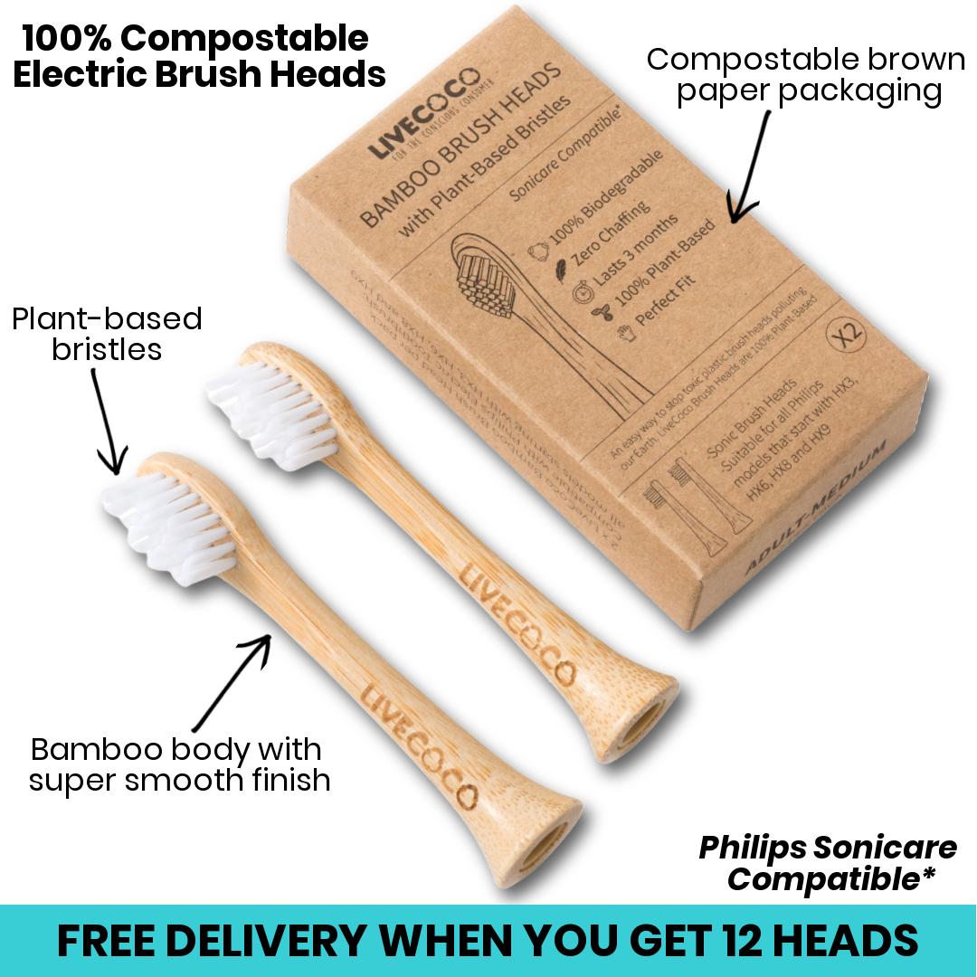 LiveCoco™ Philips Sonicare compatible Electric Brush Heads