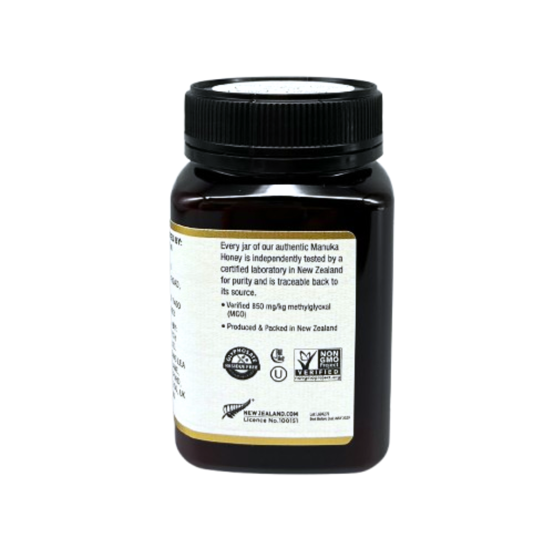 Wedderspoon Raw Manuka Honey 850 MGO (500g) – Pure New Zealand