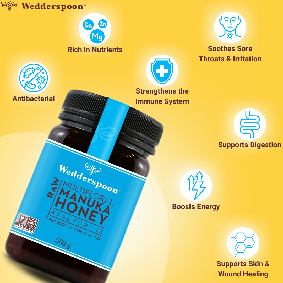 Wedderspoon Raw Manuka Honey Natural Affordable 500g