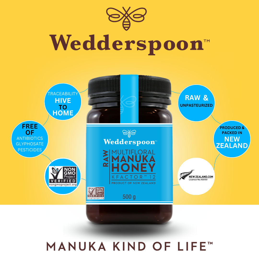 Wedderspoon Raw Manuka Honey Natural Affordable 500g