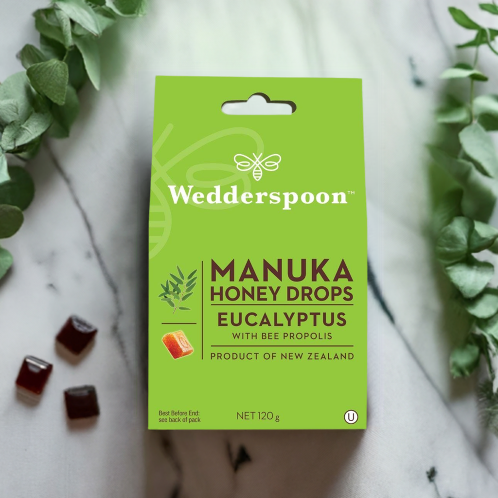 Wedderspoon Manuka Honey Drops Eucalyptus Drops