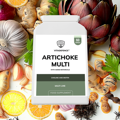 Vitadefence® Artichoke Multi | With Choline, Biotin & Botanicals – 60 Capsules