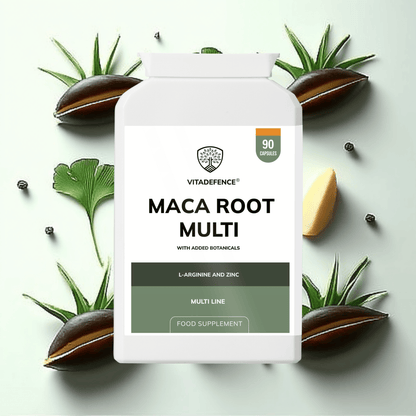 Vitadefence® Maca Root Multi | With L-Arginine, Ginkgo Biloba & Zinc – 90 Vegan Capsules