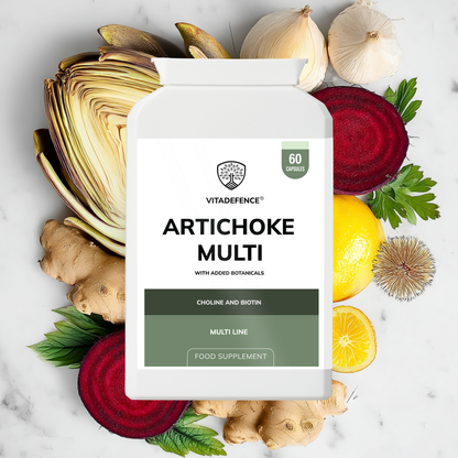 Vitadefence® Artichoke Multi | With Choline, Biotin & Botanicals – 60 Capsules