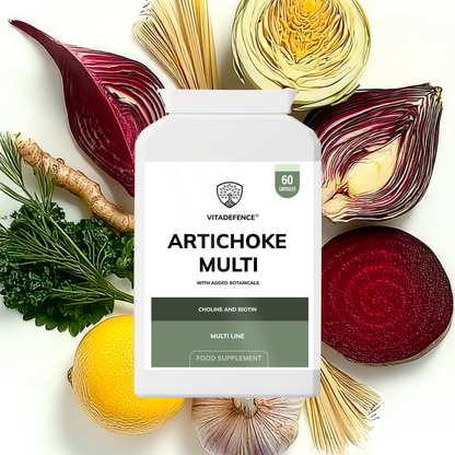 Vitadefence® Artichoke Multi | With Choline, Biotin & Botanicals – 60 Capsules