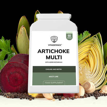 Vitadefence® Artichoke Multi | With Choline, Biotin & Botanicals – 60 Capsules