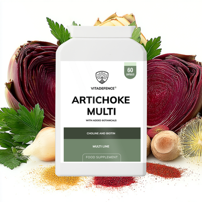 Vitadefence® Artichoke Multi | With Choline, Biotin & Botanicals – 60 Capsules