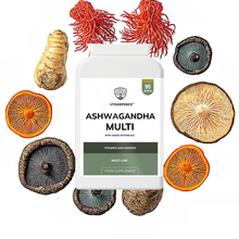 Vitadefence® Ashwagandha Multi | With Ashwagandha, Ginseng, Cordyceps & Vitamins – 90 Capsules