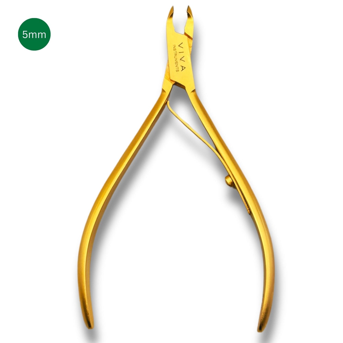 Cuticle Nipper Gold - 5mm Single Spring