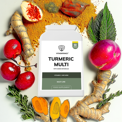 Vitadefence® Turmeric Multi | With Vitamin B6, Zinc & Botanicals – 90 Capsules