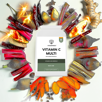 Vitadefence® Vitamin C Multi | With Botanicals & Minerals – 60 Capsules