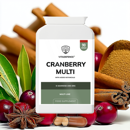 Vitadefence® Cranberry Multi | With D-Mannose, Zinc & Botanicals – 90 Vegan Capsules