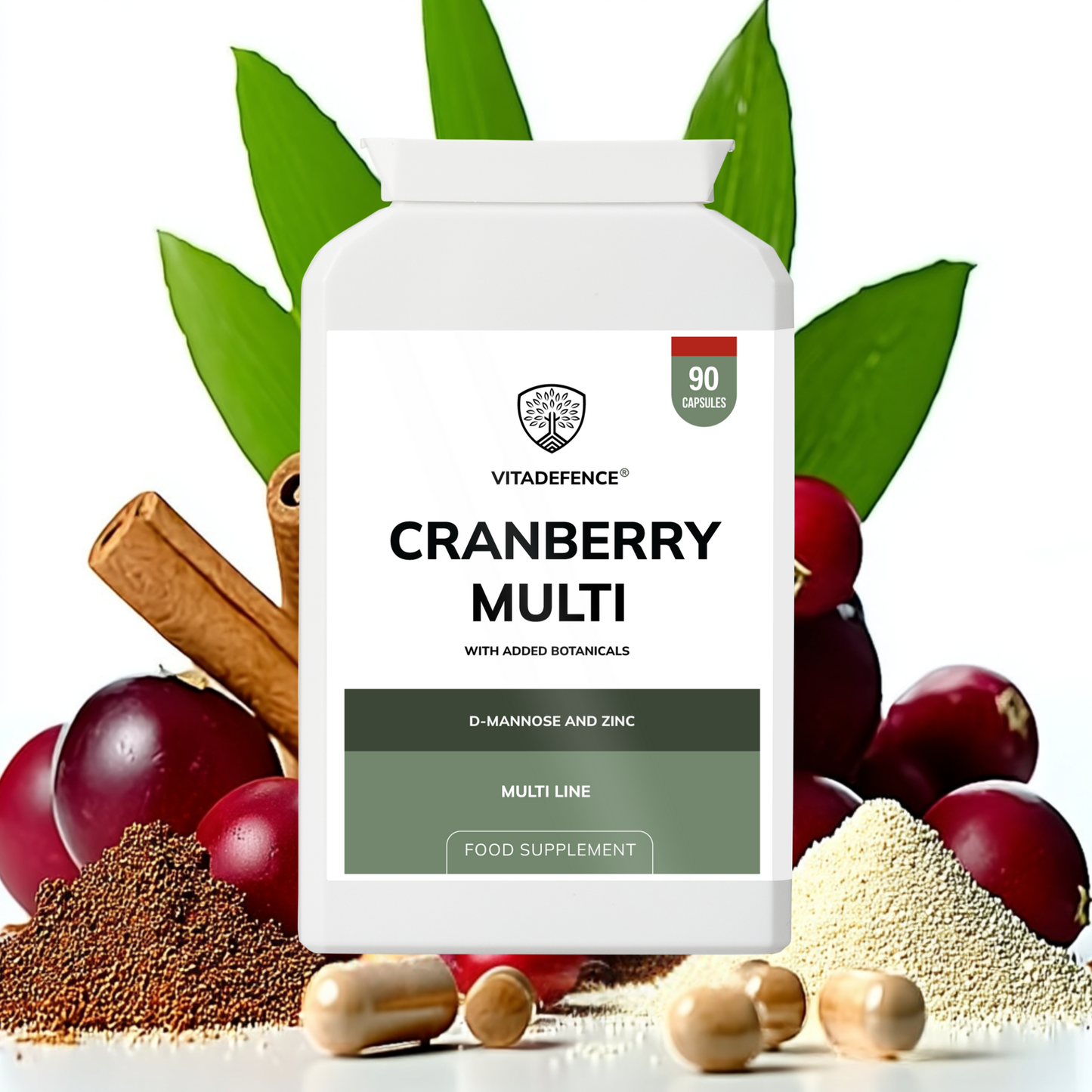 Vitadefence® Cranberry Multi | With D-Mannose, Zinc & Botanicals – 90 Vegan Capsules