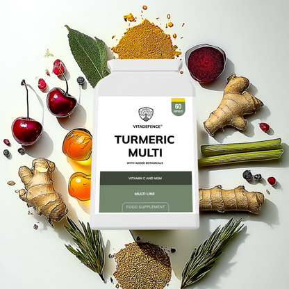 Vitadefence® Turmeric Multi | With Vitamin B6, Zinc & Botanicals – 90 Capsules