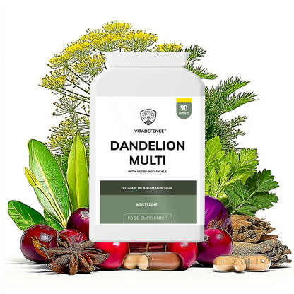 Vitadefence® Dandelion Multi | With Vitamin B6, Magnesium & Botanicals – 90 Capsules