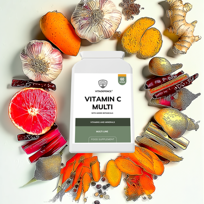 Vitadefence® Vitamin C Multi | With Botanicals & Minerals – 60 Capsules