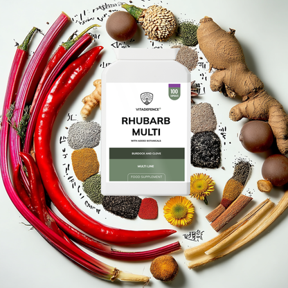Vitadefence® Rhubarb Multi | With Burdock, Clove & Botanicals – 100 Capsules