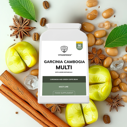 Vitadefence® Garcinia Cambogia Multi | With Chromium & Green Coffee Bean – 90 Capsules