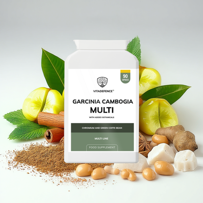 Vitadefence® Garcinia Cambogia Multi | With Chromium & Green Coffee Bean – 90 Capsules