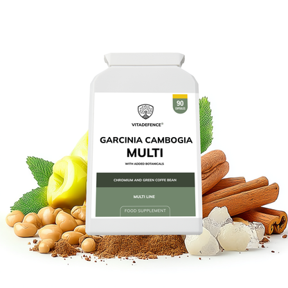 Vitadefence® Garcinia Cambogia Multi | With Chromium & Green Coffee Bean – 90 Capsules
