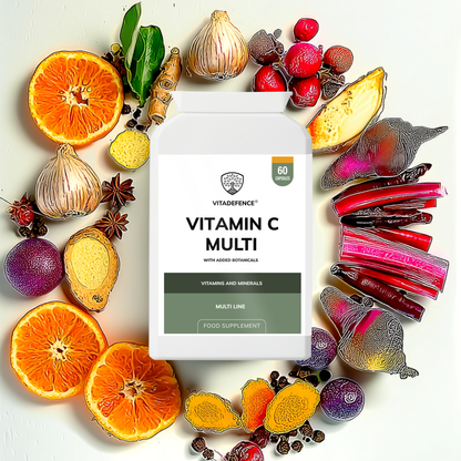 Vitadefence® Vitamin C Multi | With Botanicals & Minerals – 60 Capsules