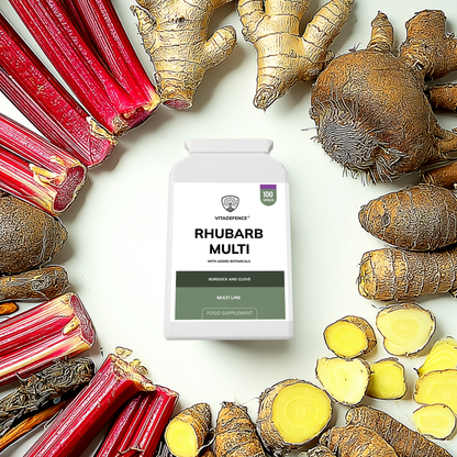 Vitadefence® Rhubarb Multi | With Burdock, Clove & Botanicals – 100 Capsules