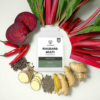 Vitadefence® Rhubarb Multi | With Burdock, Clove & Botanicals – 100 Capsules