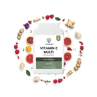 Vitadefence® Vitamin C Multi | With Botanicals & Minerals – 60 Capsules