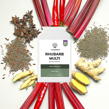 Vitadefence® Rhubarb Multi | With Burdock, Clove & Botanicals – 100 Capsules