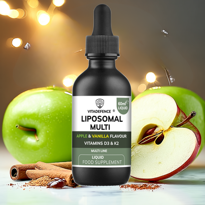 Vitadefence® Liposomal Vitamin D3 & K2 – Apple & Vanilla Flavour