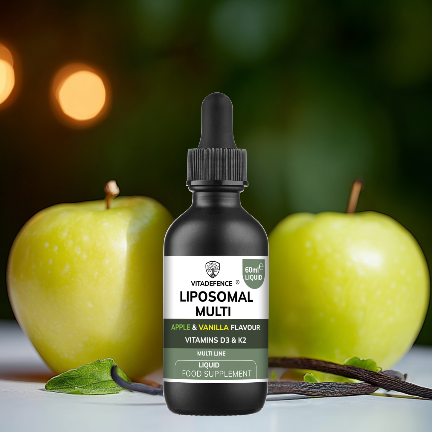 Vitadefence® Liposomal Vitamin D3 & K2 – Apple & Vanilla Flavour