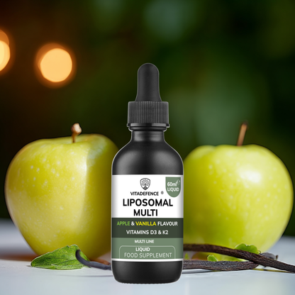 Vitadefence® Liposomal Vitamin D3 & K2 – Apple & Vanilla Flavour