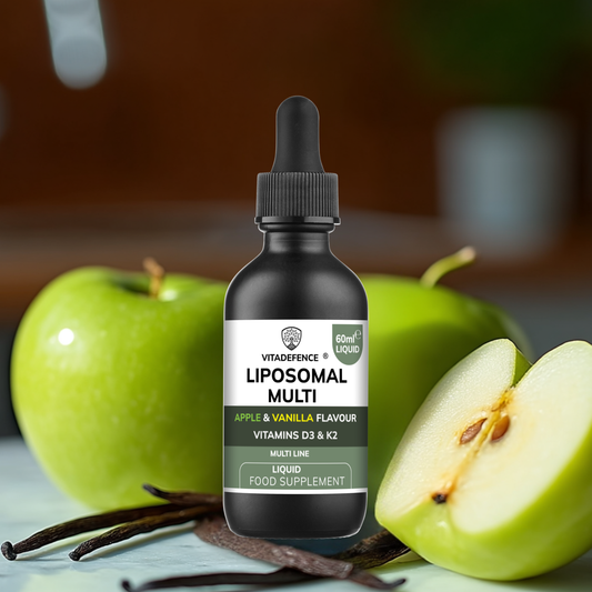 Vitadefence® Liposomal Vitamin D3 & K2 – Apple & Vanilla Flavour