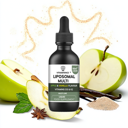 Vitadefence® Liposomal Vitamin D3 & K2 – Apple & Vanilla Flavour