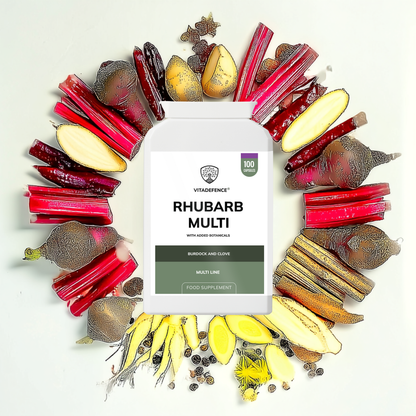 Vitadefence® Rhubarb Multi | With Burdock, Clove & Botanicals – 100 Capsules