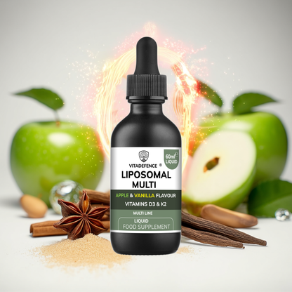 Vitadefence® Liposomal Vitamin D3 & K2 – Apple & Vanilla Flavour