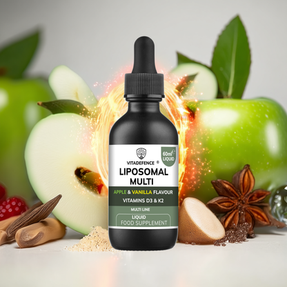 Vitadefence® Liposomal Vitamin D3 & K2 – Apple & Vanilla Flavour