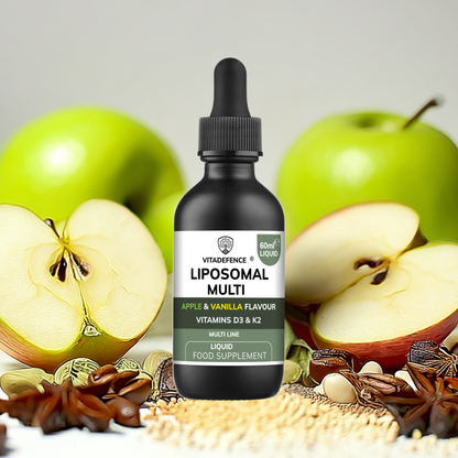 Vitadefence® Liposomal Vitamin D3 & K2 – Apple & Vanilla Flavour